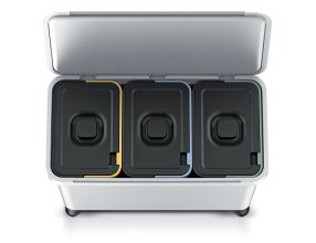 Odpadkový koš Prosperplast SYSTEMA 3x10l popelavý (2)