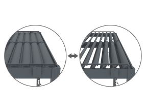 Bioklimatická pergola G21 Austin Premium 6x3 m, antracitová hliníková (3)