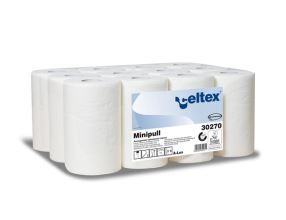 Ručníky Celtex Lux Mini role, papírové, bílé, 12ks, 72m