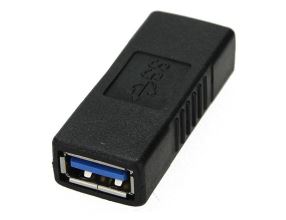Spojka USB 3.0 A Female - A Female černá