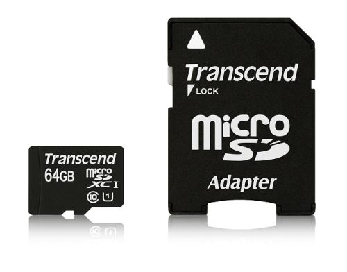 Paměťová karta Micro Secure digital - SD / SDHC TRANSCEND Paměťová karta MicroSDXC Premium 64GB UHS-I U1 (45MB/s)