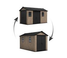 Zahradní domek Keter Apex 7,5 x 13 Ashwood, s podlahou