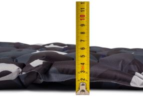 Karimatka Acra L140M nafukovací s polštářkem, šedobéžová maskovací, 5cm (10)
