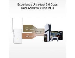 WiFi extender TP-Link Mercusys ME25BE AP/Extender/Repeater, WiFi7,  BE3600, 1x GLAN (4)