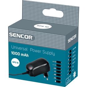 Síťový adaptér SENCOR SPS 10 Zdroj Stab. 1000 mA Univ.