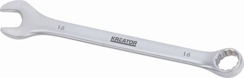 Očkoplochý klíč KREATOR KRT501211 - Oboustranný klíč očko/otevřený 16 - 195mm