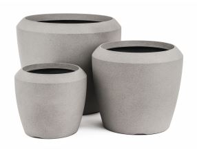 Květináč G21 Cement Round 44 x 44 x 39,5 (1)