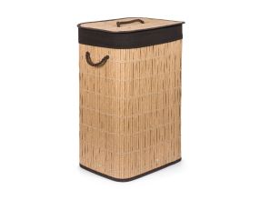 Koš na prádlo G21 72 l, ratanový design s hnědým košem
