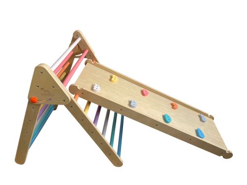 Hračka 2Kids Toys Piklerové trojúhelník s deskou pastelový