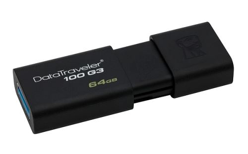 USB Flash Disk KINGSTON DataTraveler 100 G3 64GB USB 3.0 -černý
