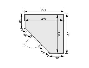 finská sauna KARIBU ALCINDA (2503)  LG4210 (3)