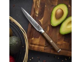 Nůž SOK univerzální Utility 128 mm Cocobolo White Damascus (7)