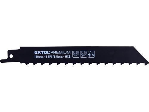 EXTOL PREMIUM plátky do pily ocasky 3ks, 150x19x1,2mm, HCS, 8806104