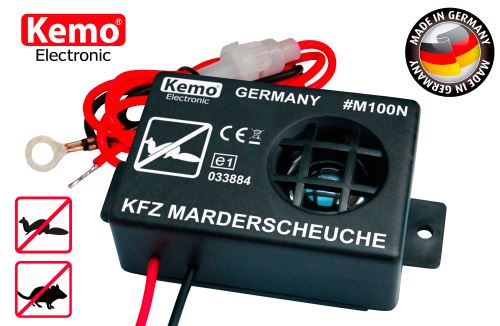 Odpuzovač - plašič Kemo-Electronic GmbH Ultrazvukový odpuzovač kun, myší a potkanů pro motorová vozidla KEMO M100N