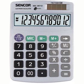 Stolní kalkulačka SENCOR SEC 367/ 12 DUAL