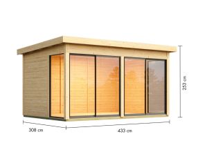 dřevěný domek KARIBU DICE 5 (50557) natur LG4819 (1)