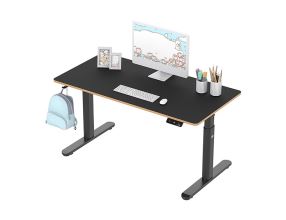 Stůl ULTRADESK PULSAR dětský el. nastavitelná výška s držákem sluchátek a klipem na kabely 120X60 cm, černý