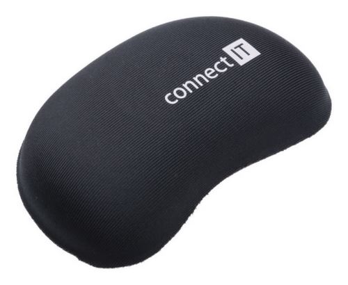 Podložka pod myš Connect IT Podložka zápěstní před myš z paměťové pěny - černá