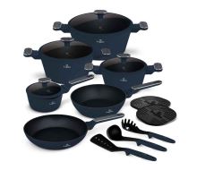 Sada nádobí Berlingerhaus s titanovým povrchem 15 ks Deep Sea Collection