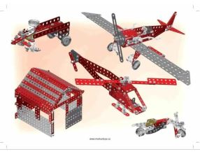 Stavebnice Merkur Red Baron, 680 dílů, 40 modelů (4)