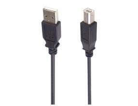 Kabel PremiumCord USB 2.0 A-B pro tiskárny 1m, černý (2)