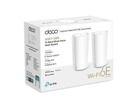 WiFi router TP-Link Deco XE200(2-pack) AXE11000, WiFi 6E, 1x 10GLAN, 2x GLAN / 1148Mbps 2,4GHz/ 4804Mbps 5GHz/ 4804 6GHz (6)
