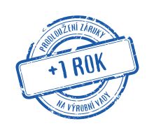 ZDARMA prodloužení záruky na výrobní vady o 1 rok