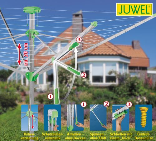 Sušák prádla JUWEL NOVAPLUS 600 LIFT