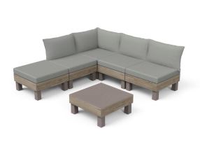 Zahradní nábytek Keter Elements 5místný modulární set ashwood Zahradní nábytek Keter Elements 5místný modulární set ashwood