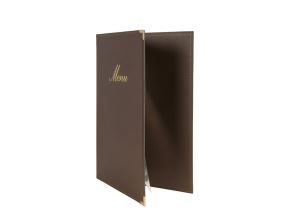 Jídelní lístek Securit CLASSIC RANGE A4, 4 strany, Brown (5)