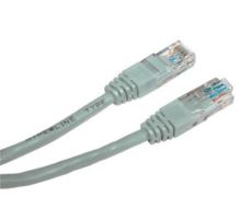 Patch kabel UTP Cat 6, 1m - šedý