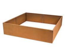 Vyvýšený záhon G21 132 x 32 x 132 cm, Corten