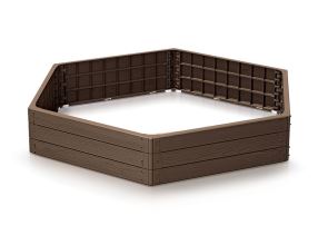 Vyvýšený záhon Prosperplast BASE WOODY hnědý 148 cm