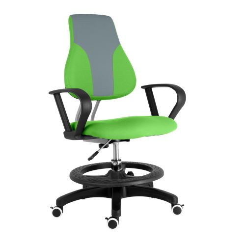 Dětská rostoucí židle SebiX KINDEX šedo-zelená