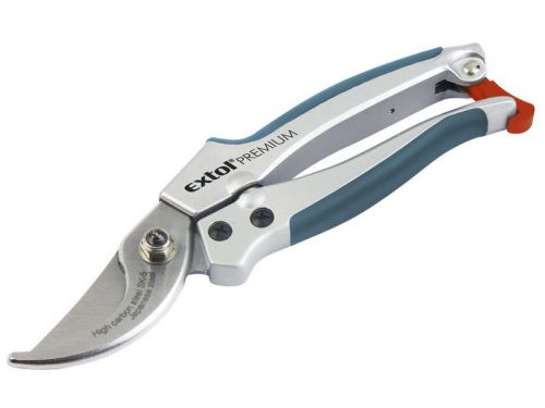 Jednoruční nůžky EXTOL PREMIUM nůžky zahradnické, 205mm, na stříhání větví do průměru 20mm, HCS, 8872108