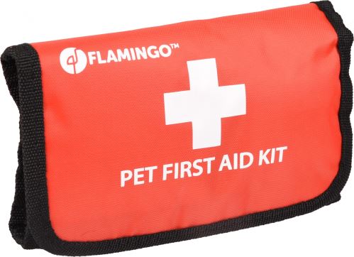 Flamingo Souprava první pomoci Basic červená 18x12x4cm