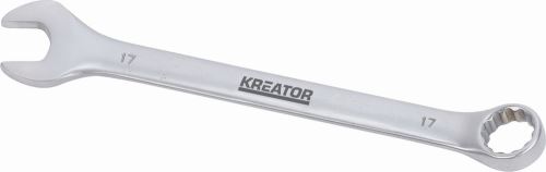Očkoplochý klíč KREATOR KRT501212 - Oboustranný klíč očko/otevřený 17 - 205mm