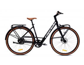 Elektrokolo Capriolo E-CITY BELT DRIVE 28" černá - šedá