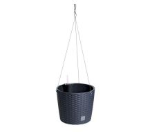 Květináč Prosperplast RATO ROUND W 25,6 cm závěsný antracit Květináč Prosperplast RATO ROUND W 25,6 cm závěsný antracit