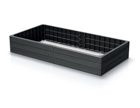 Vyvýšený záhon Prosperplast BASE WOODY antracit 149,2 cm