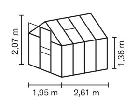 skleník VITAVIA APOLLO 5000 PC 6 mm zelený LG4402 (5)