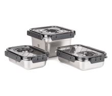 Set G21 nerezových vakuovacích dóz, 3 ks
