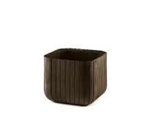 Květináč Keter Cube Planter M whiskey hnědý