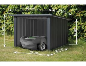 Garáž pro robotickou sekačku G21 88x62x98 cm, antracitová (5)