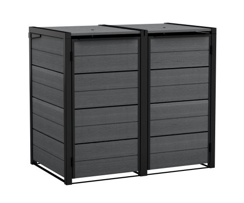 Zahradní box Keter Hide Away na popelnice 240 l šedý