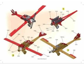 Stavebnice Merkur Red Baron, 680 dílů, 40 modelů (1)