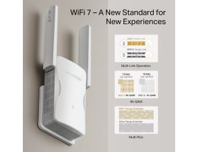 WiFi extender TP-Link Mercusys ME25BE AP/Extender/Repeater, WiFi7,  BE3600, 1x GLAN (3)