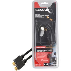 Příslušenství kabel HDMI SENCOR SAV 166-025 HDMI M-M 2,5m v1.4 P