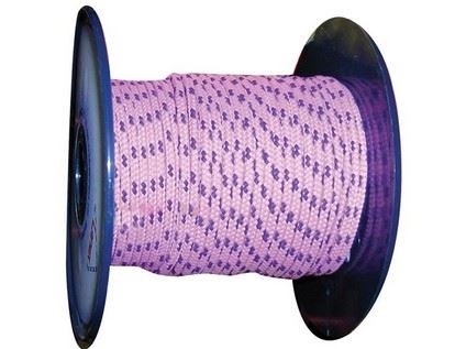 šňůra PES bez duše 2mm barevná pletená (200m)