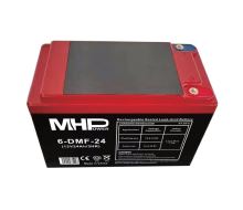 Baterie MHPower 6-DMF-24 Trakční gelová, 12V/24Ah, Terminál D2 - M5, Deep Cycle